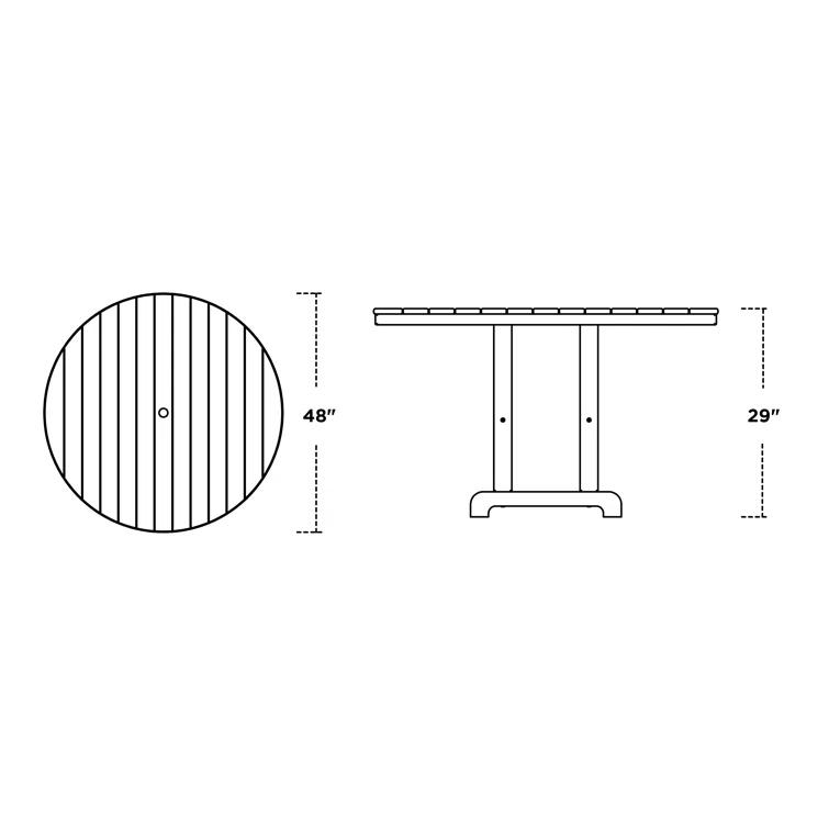 Round Farmhouse Dining Table