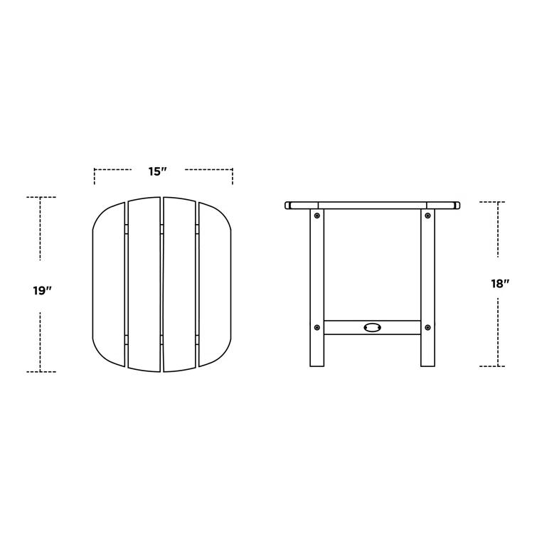 South Beach 18" Side Table