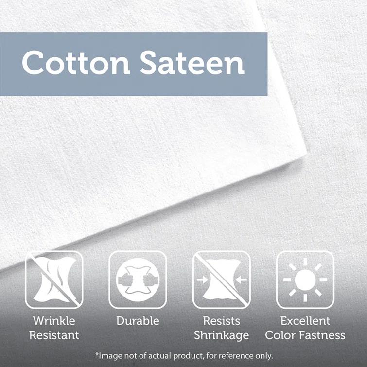 Coastline Embroidered 100% Cotton 4 Piece Comforter Set