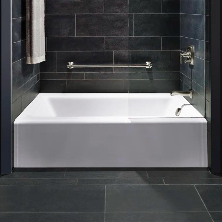 Kohler Avec 60 In. X 32 In. Alcove Bath, Right Drain K-25831-RA-0