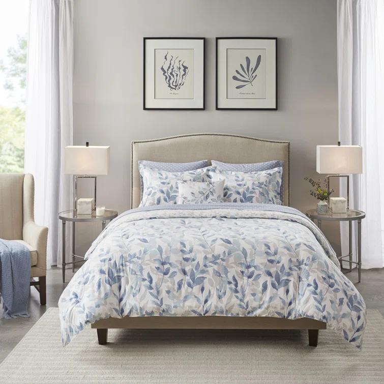 Madison Park Essentials Sofia Microfiber Reversible Comforter Set with Bed Sheets