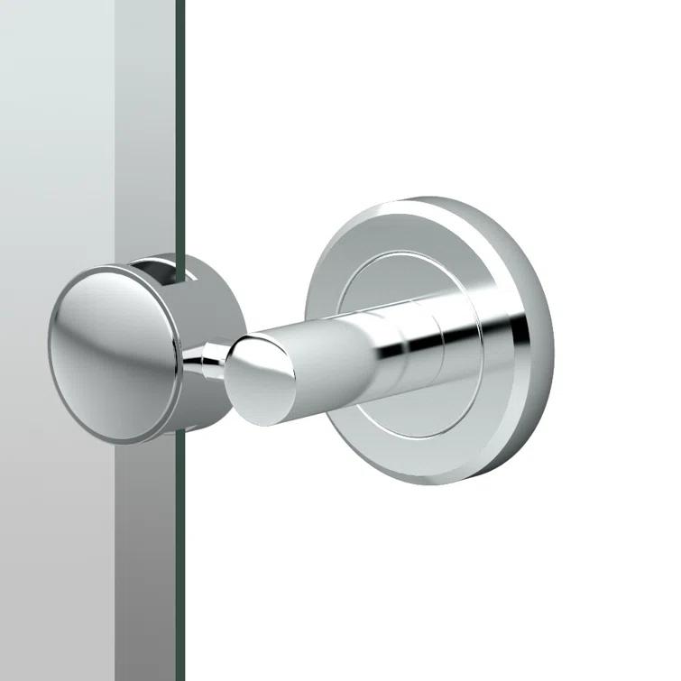 Latitude II Wall Mounted Frameless Beveled Rectangle Mirror | Pivoting Bathroom Vanity Wall Mirror