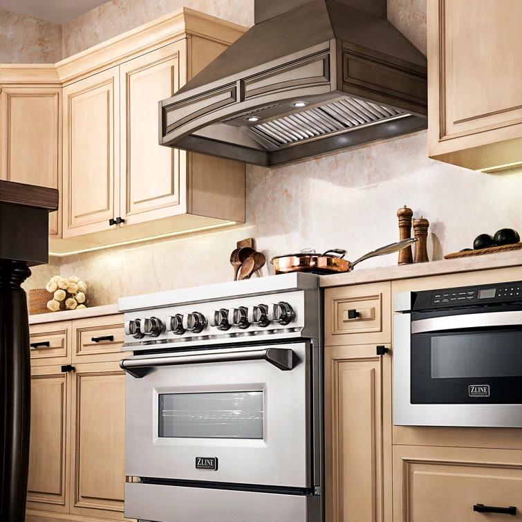 ZLINE ZLINE 36 in. Legacy Dual Fuel Range in Satin Stainless Steel w/ Door RAS-SN-36