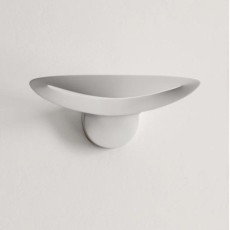 Luna Noir LED Black Sconce with Soft Light Emission