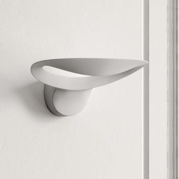 Luna Noir LED Black Sconce with Soft Light Emission