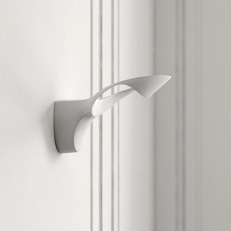 Luna Noir LED Black Sconce with Soft Light Emission