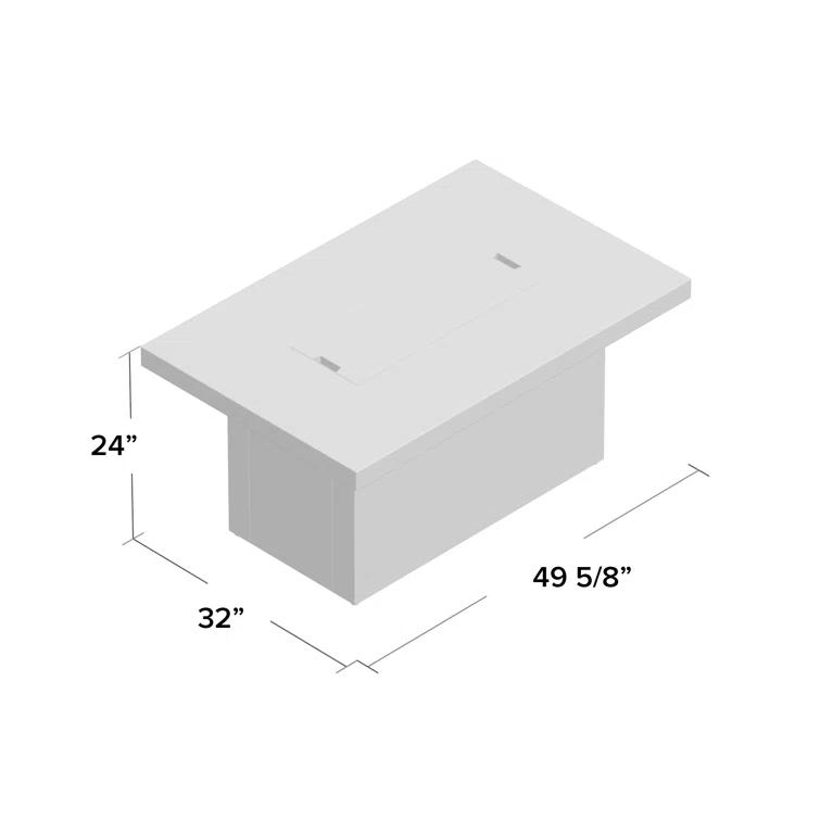 Ventura Rectangle Chat Height Gas Fire Table by Real Flame