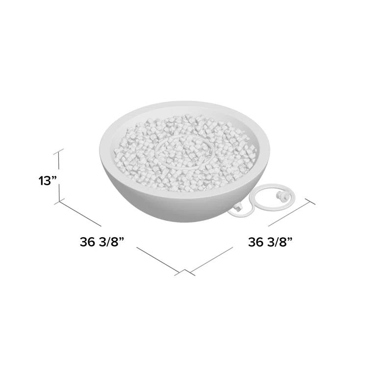 Fernanda Fire Bowl - Shale / Round