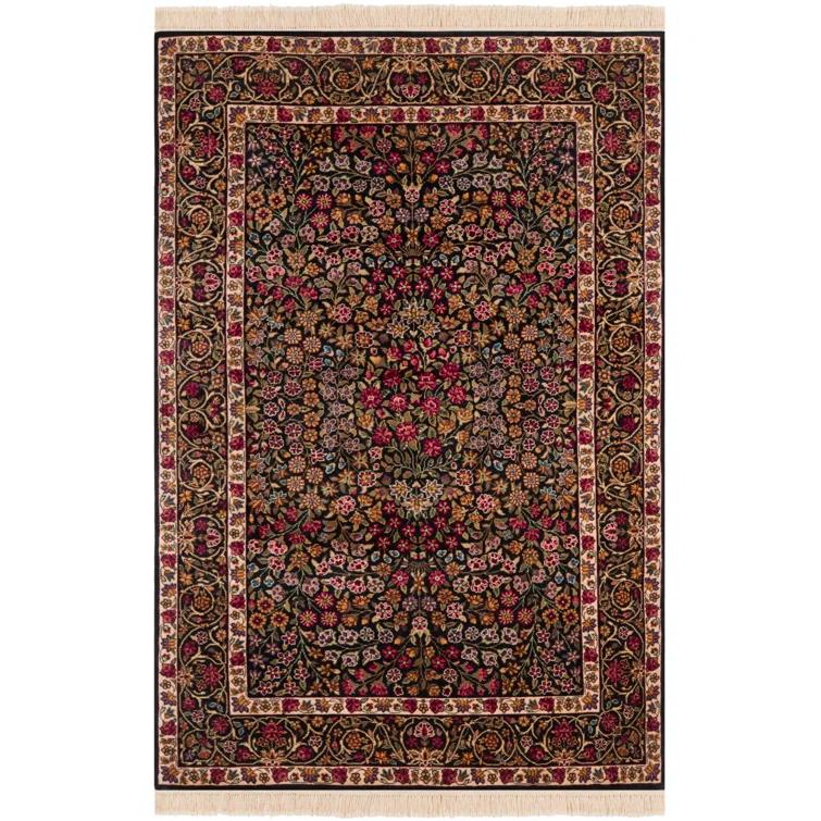Royal Kerman 100% Wool Pile Floral Rug
