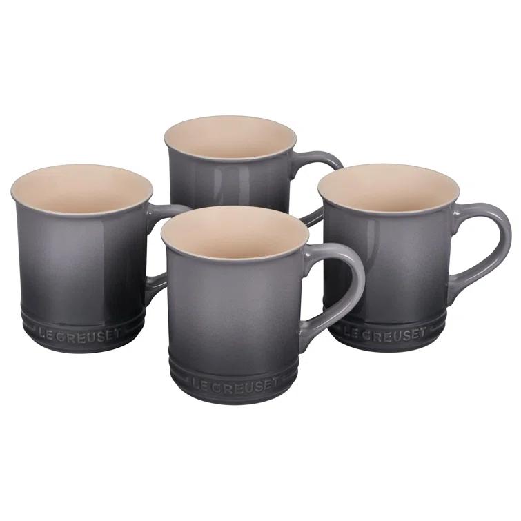 Le Creuset ® 14-oz. Oyster Grey Mugs, Set of 4