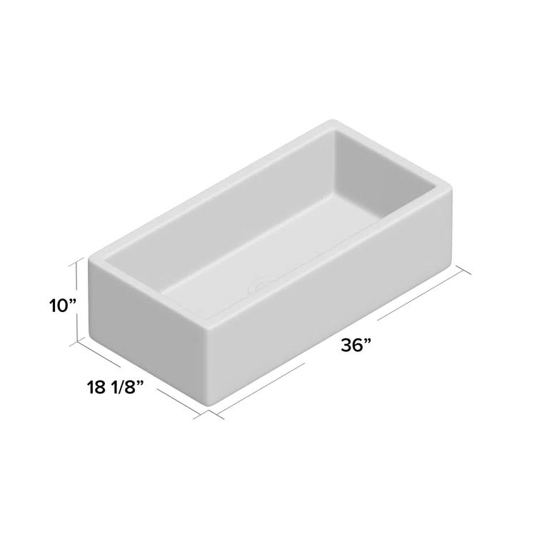 36'' L Farmhouse / Apron Single Bowl Fireclay Kitchen Sink