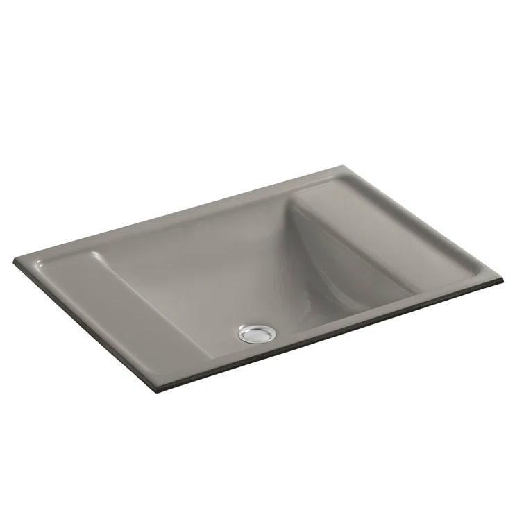 Alteo Metal Rectangular Undermount Bathroom Sink with Overflow