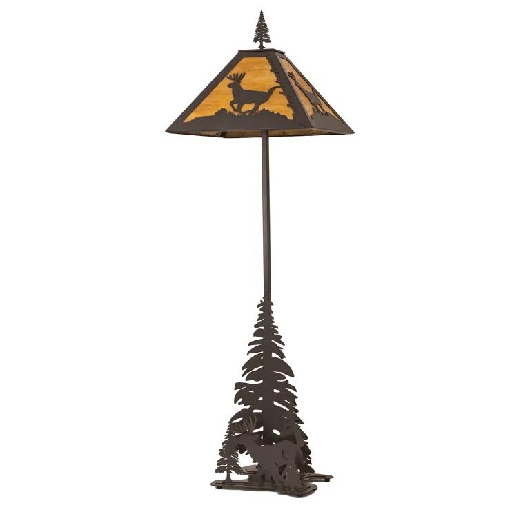 Rustic Lodge 77'' Timeless Bronze Novelty Floor Lamp