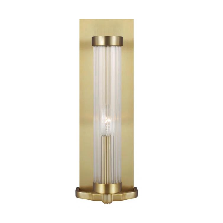 Everly Quinn Steel Corner Wall Light
