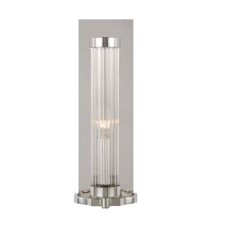 Everly Quinn Steel Corner Wall Light