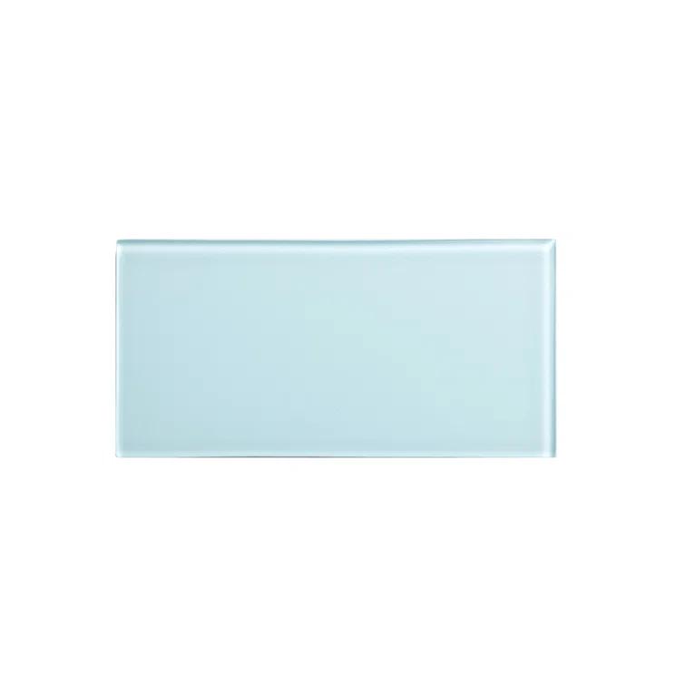 3'' W x 6'' L Glass Peel and Stick Subway Tile
