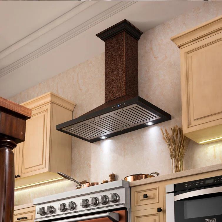 Satin ZLINE 30 in. Designer Series Satin Stainless Steel Convertible Vent Wall Mount Range Hood