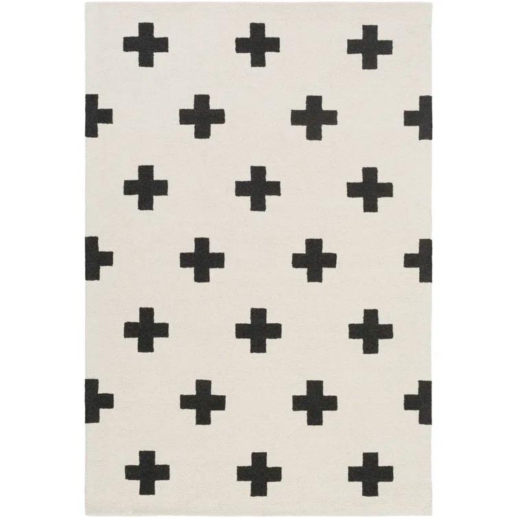 Cavan Wool Black/Off-White Rug