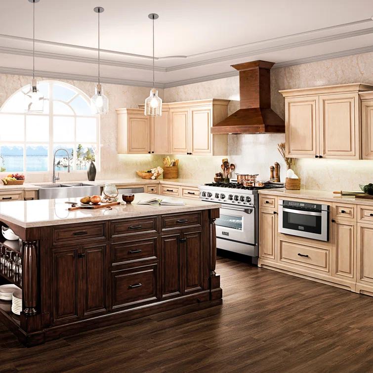 ZLINE ZLINE 30 in. Convertible Vent Wooden Wall Mount Range Hood in Antigua & Walnut KBRR-30
