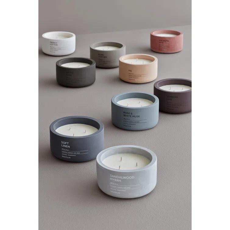FRAGA Rose and White Musk Scented Jar Candle