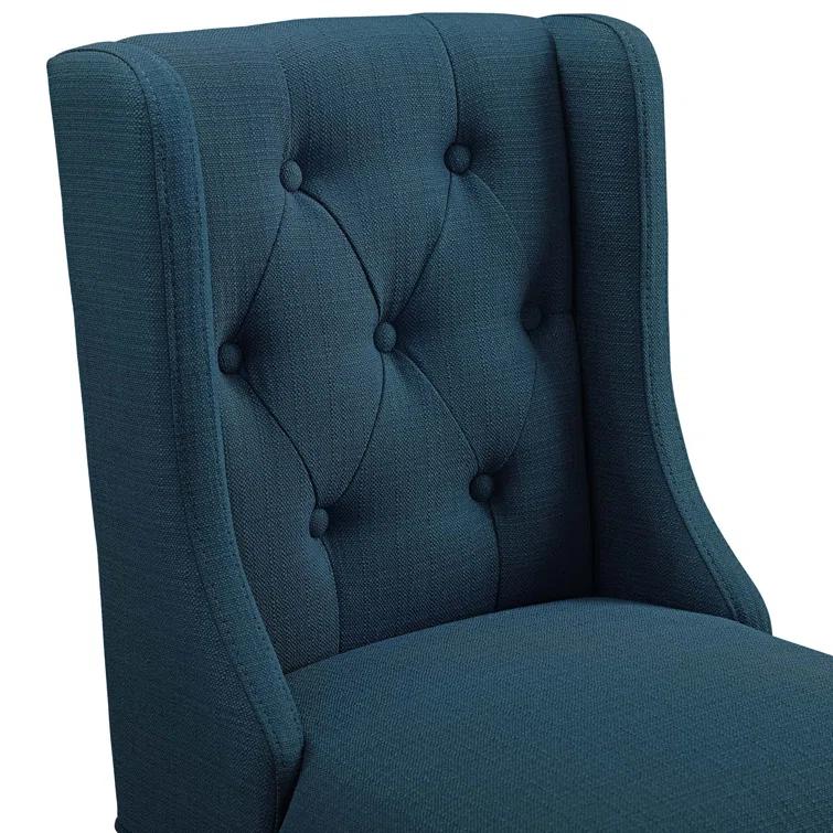 Modway Baronet Tufted Button Upholstered Fabric/Faux Leather Stool