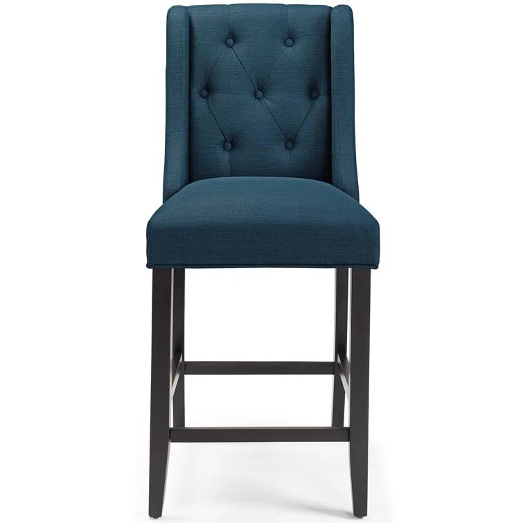 Modway Baronet Tufted Button Upholstered Fabric/Faux Leather Stool