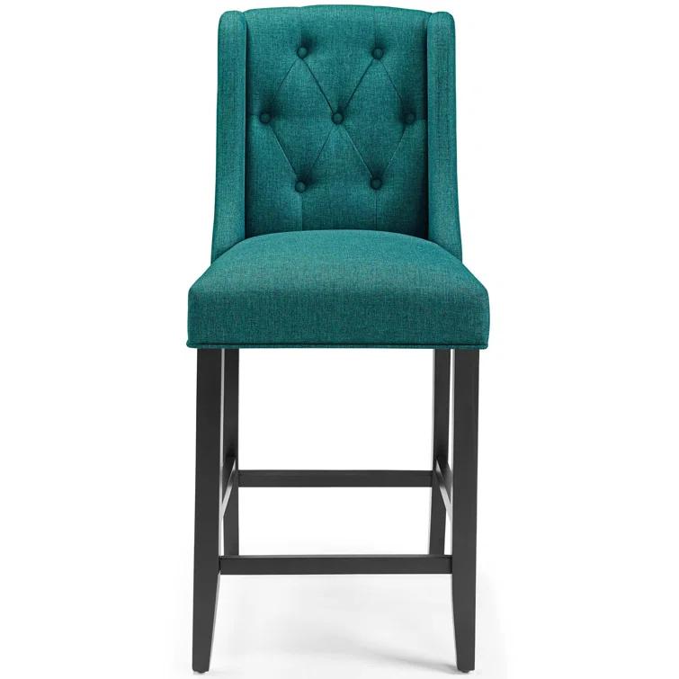 Modway Baronet Tufted Button Upholstered Fabric/Faux Leather Stool