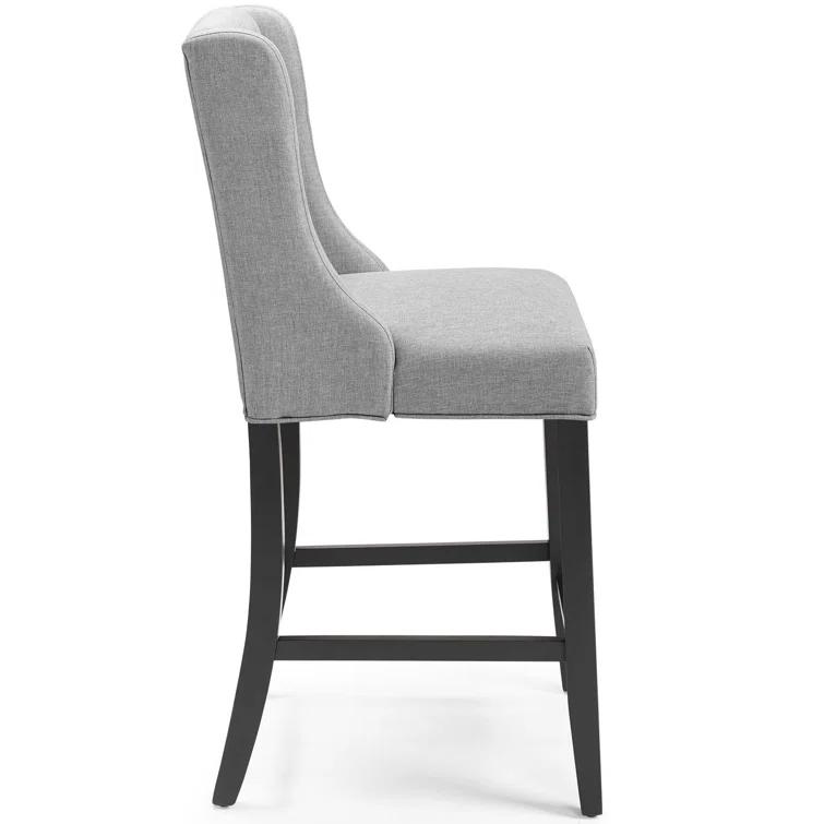 Modway Baronet Tufted Button Upholstered Fabric/Faux Leather Stool