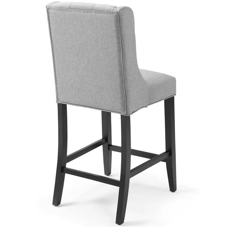 Modway Baronet Tufted Button Upholstered Fabric/Faux Leather Stool