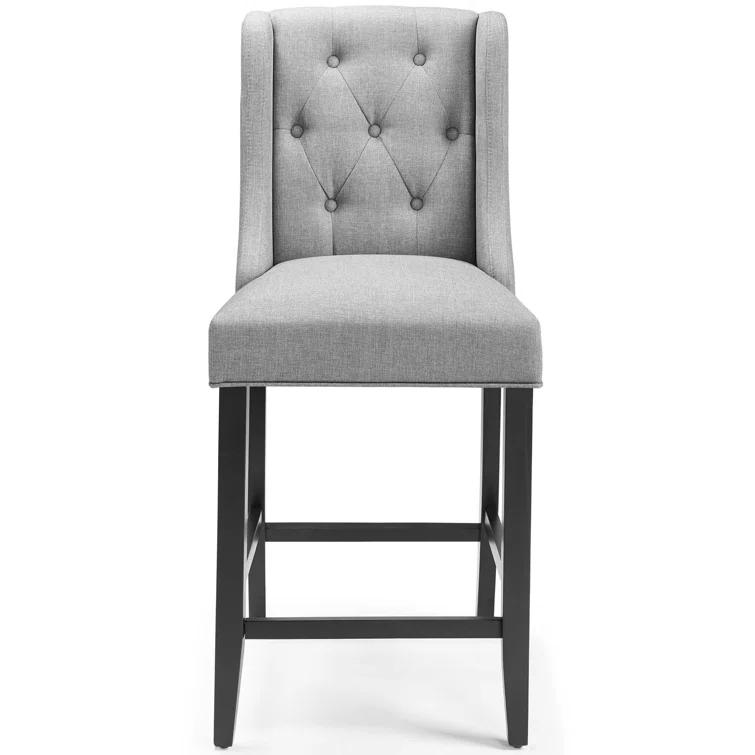 Modway Baronet Tufted Button Upholstered Fabric/Faux Leather Stool