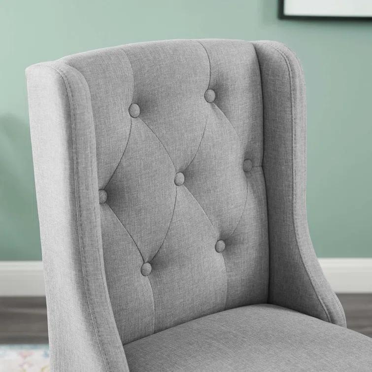Modway Baronet Tufted Button Upholstered Fabric/Faux Leather Stool