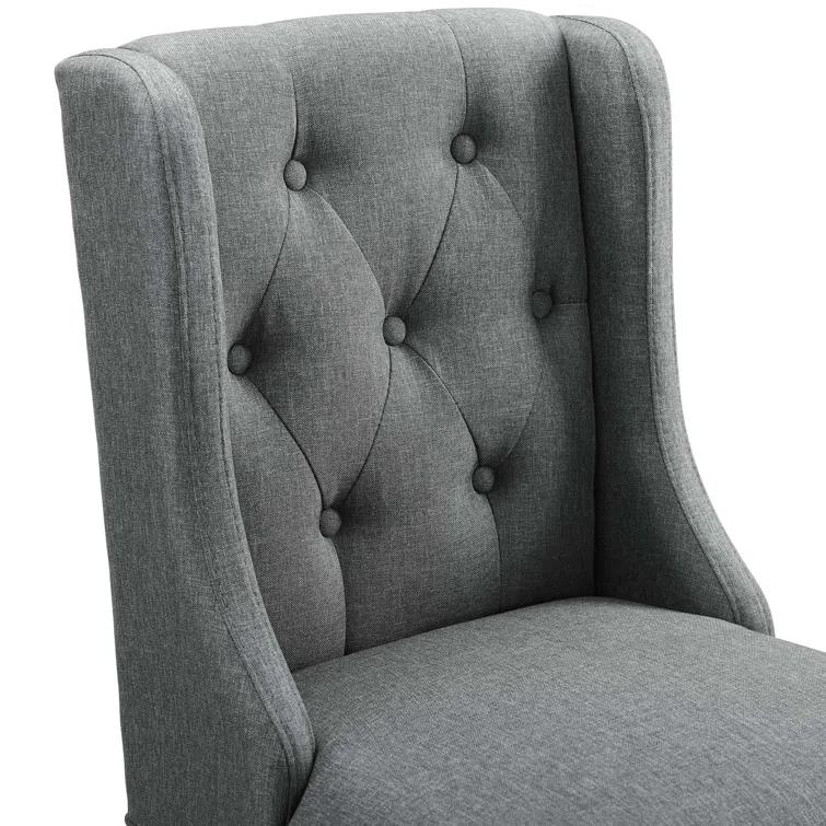 Modway Baronet Tufted Button Upholstered Fabric Stool