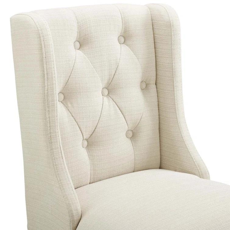 Modway Baronet Tufted Button Upholstered Fabric/Faux Leather Stool