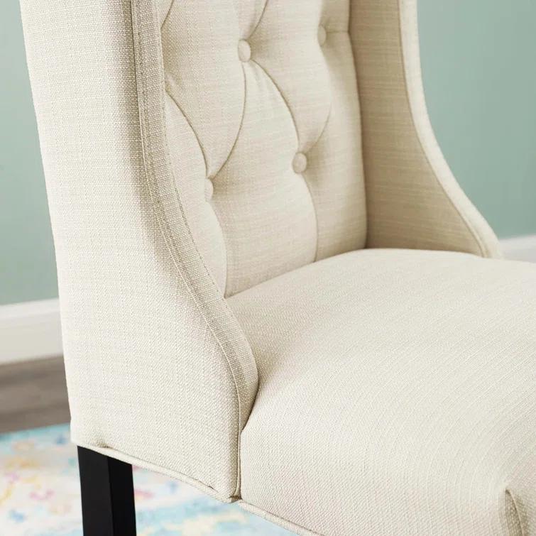 Modway Baronet Tufted Button Upholstered Fabric/Faux Leather Stool