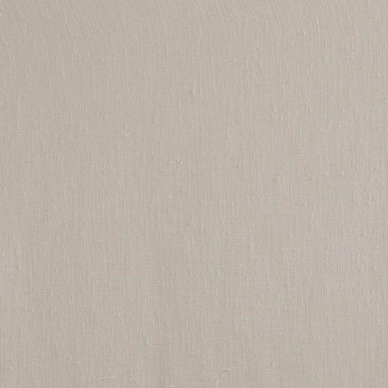 Madison Park Rosette Floral Embellished Cuff Tab Top Solid Single Curtain Panel