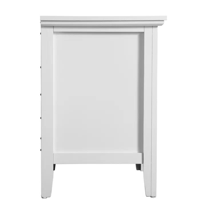 Hammond 3 - Drawer Nightstand Bed Side Table Wood Nightstand Small Bedside Table And Dresser