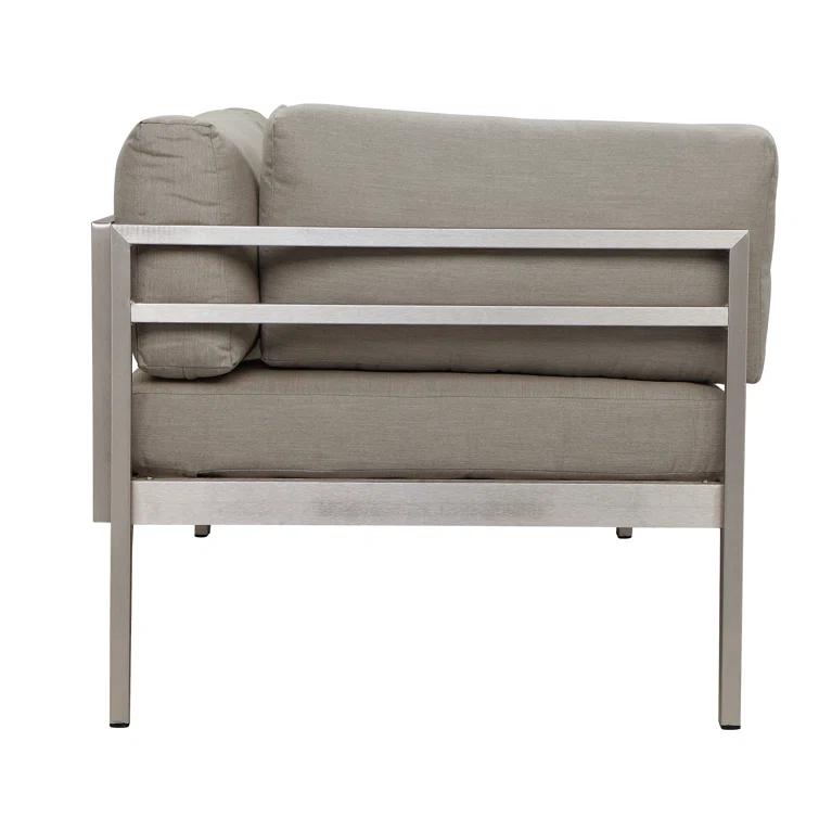 Ramsey 65'' Powder Coated Aluminum Outdoor Sofa