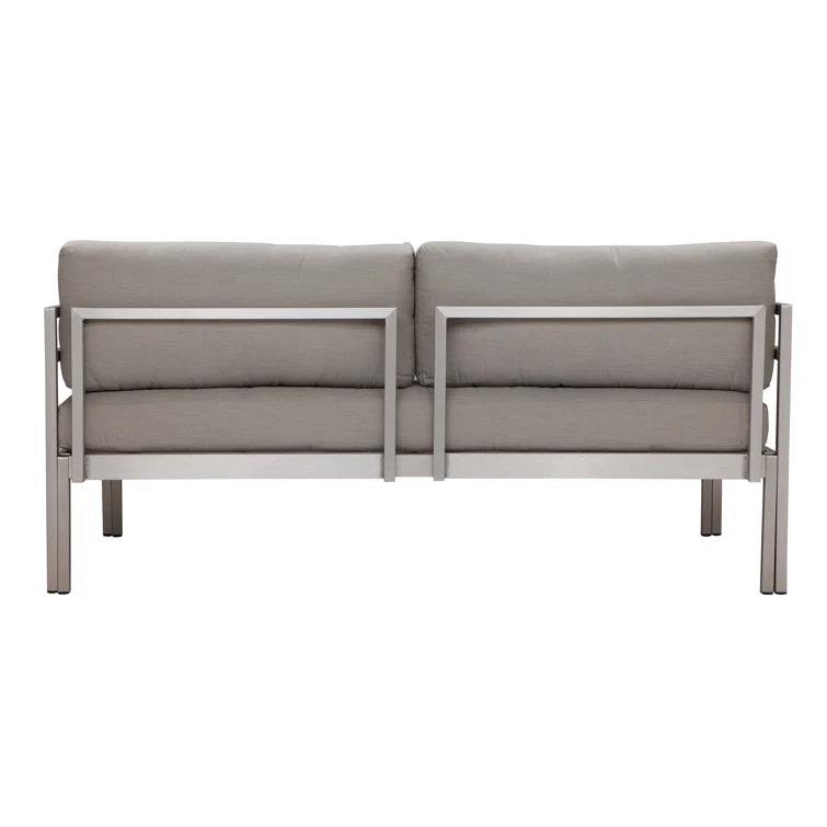 Ramsey 65'' Powder Coated Aluminum Outdoor Sofa