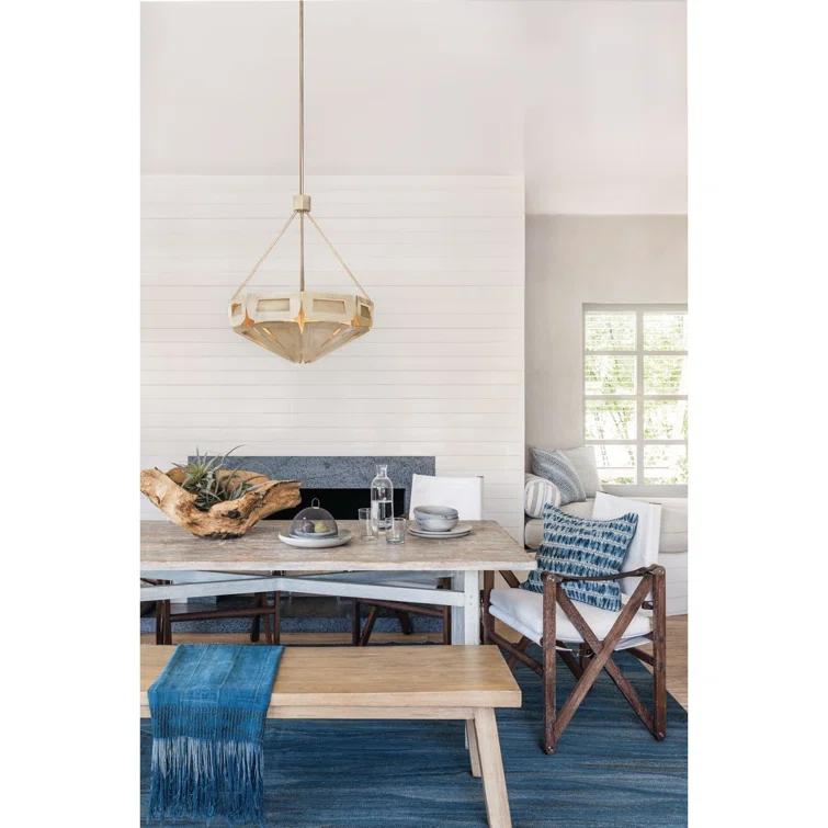 Progress Lighting Yerba 4 - Light Silver Ridge Single Pendant