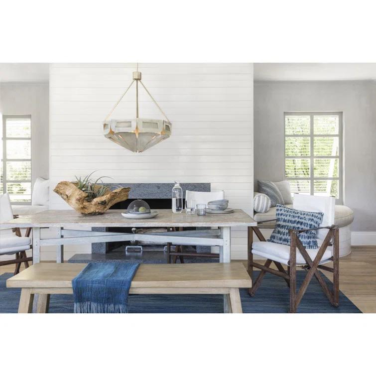 Progress Lighting Yerba 4 - Light Silver Ridge Single Pendant