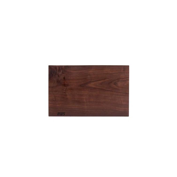 John Boos 21"x12" Rustic Edge Walnut Cutting Board