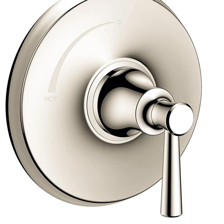 Hansgrohe Joleena Transitional 1-Handle 7-Inch Wide Pressure/ Shower Balance Valve Trim Only In Chrome, 04779000