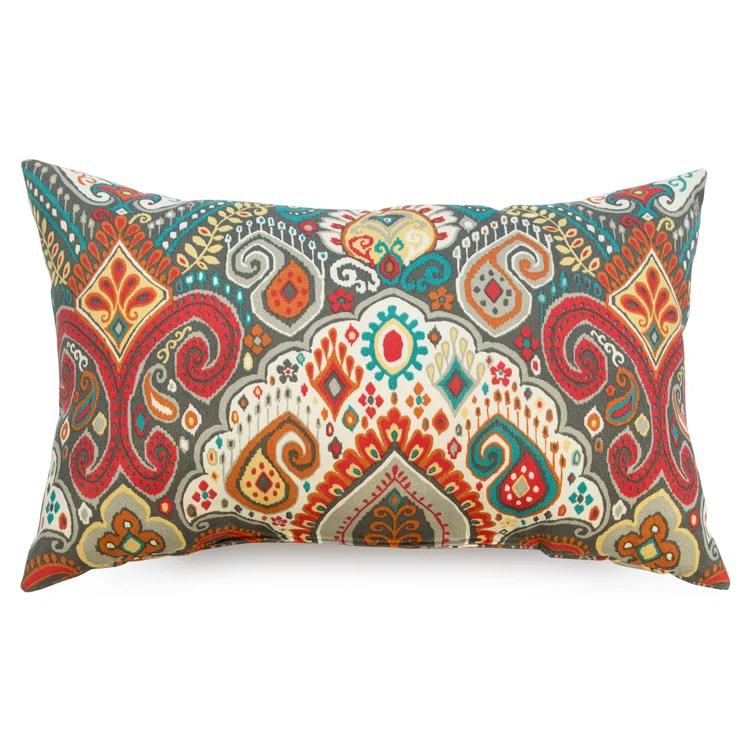 Indoor/Outdoor Reversible Throw Pillow