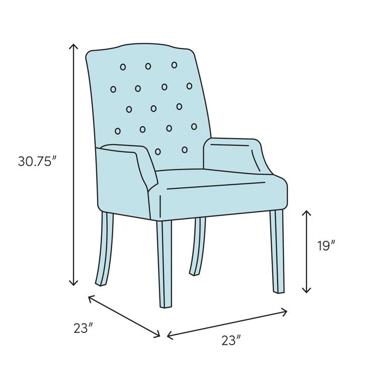 Rosdorf Park Melson 19'' H Tufted Upholstered Metal Armchair