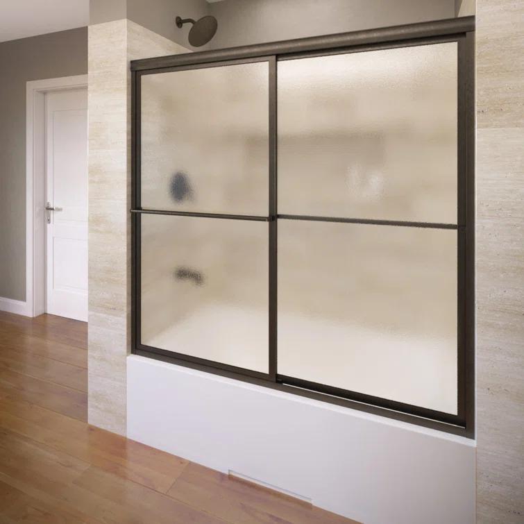 Deluxe 56"W x 58.5" H Framed Tub Door