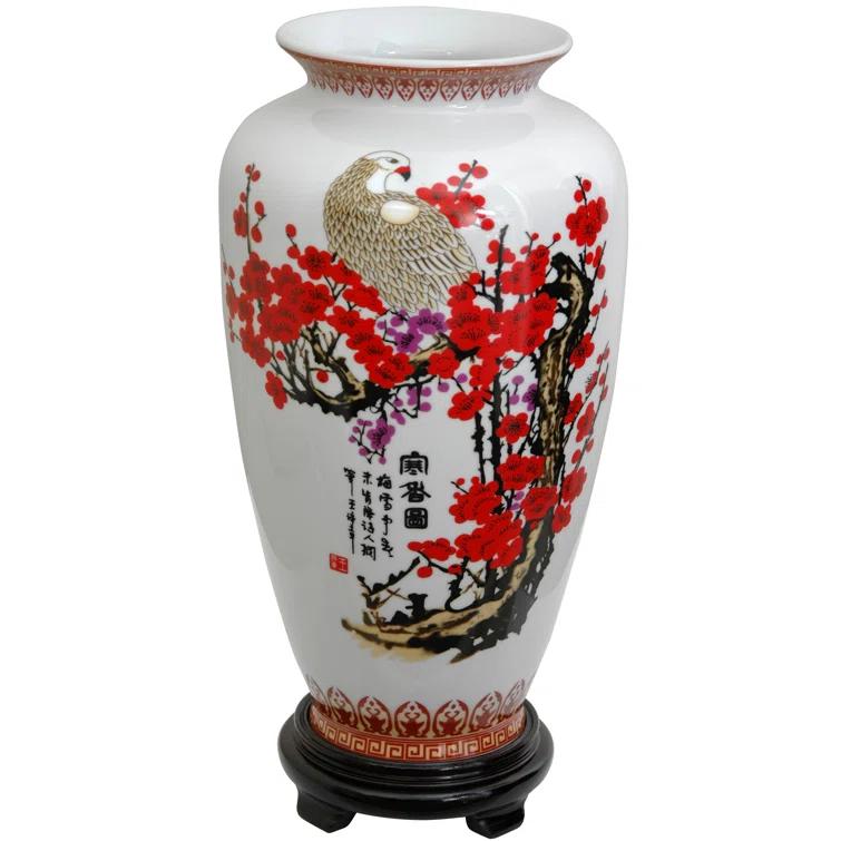 Oriental Furniture Tung Chi Vase