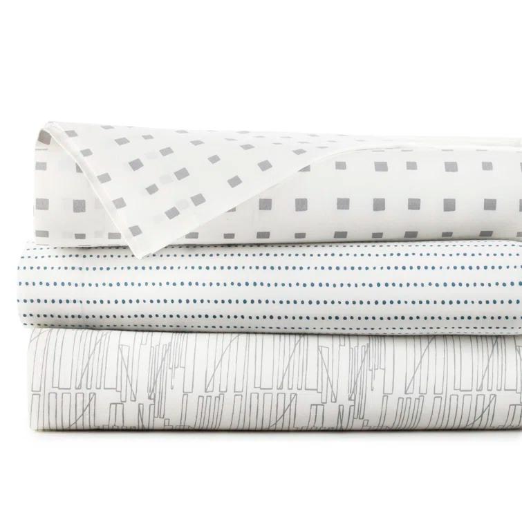 Radius 200 Thread Count Polka Dots 100% Cotton Percale Sheet Set
