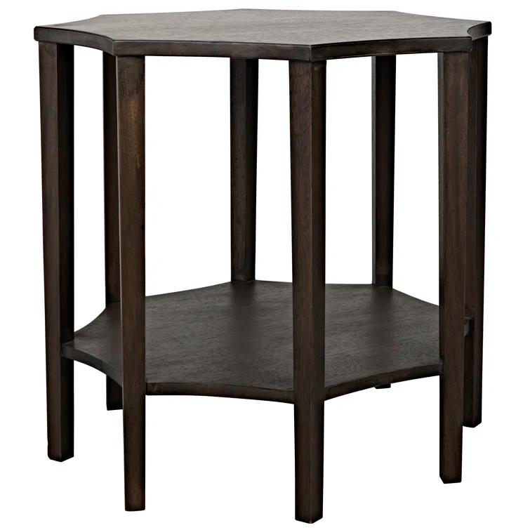 Ivone Side Table - Ebony Walnut