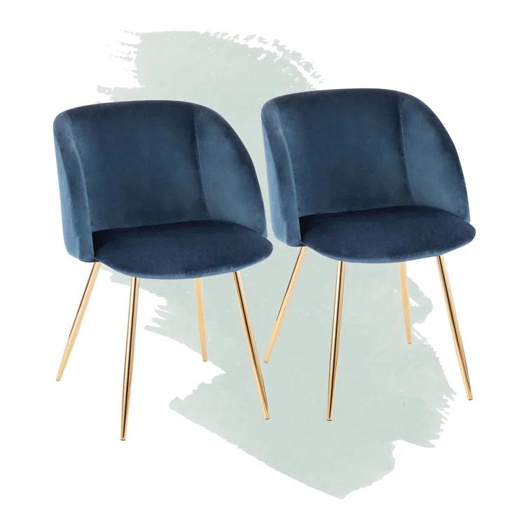 Terrance 18.5'' H Velvet Upholstered Parsons Chair
