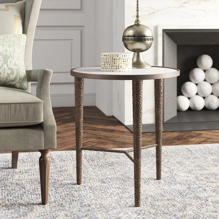 Hammered End Table